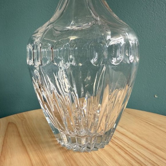 Vintage Crystal Decanter With Stopper Bohemia Czech Republic Elegant Cut Thumbpr - Picture 4 of 10